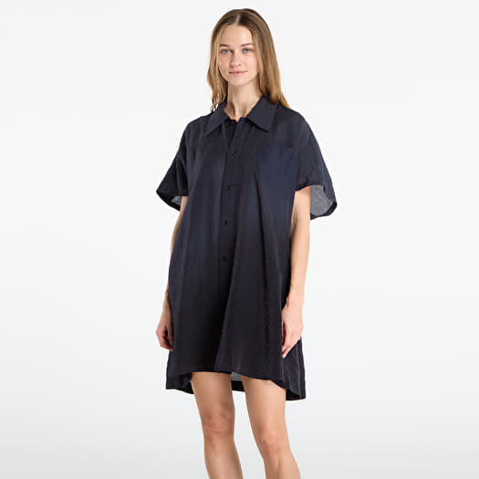 Skjorte Y-3 Short Sleeve Dip Dye Utility Overshirt Black/ Night Grey