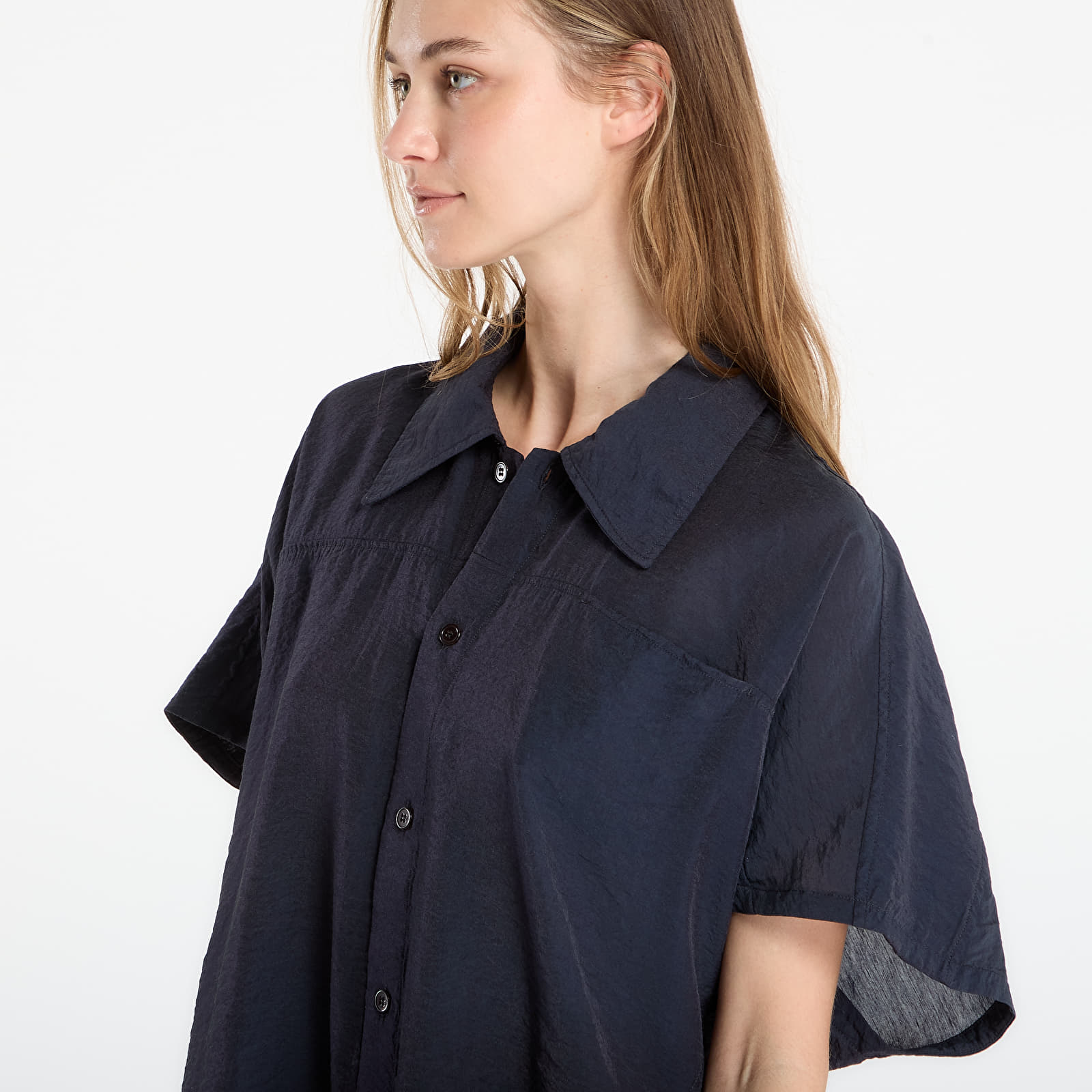 Camisas Y-3 Short Sleeve Dip Dye Utility Overshirt Black/ Night Grey