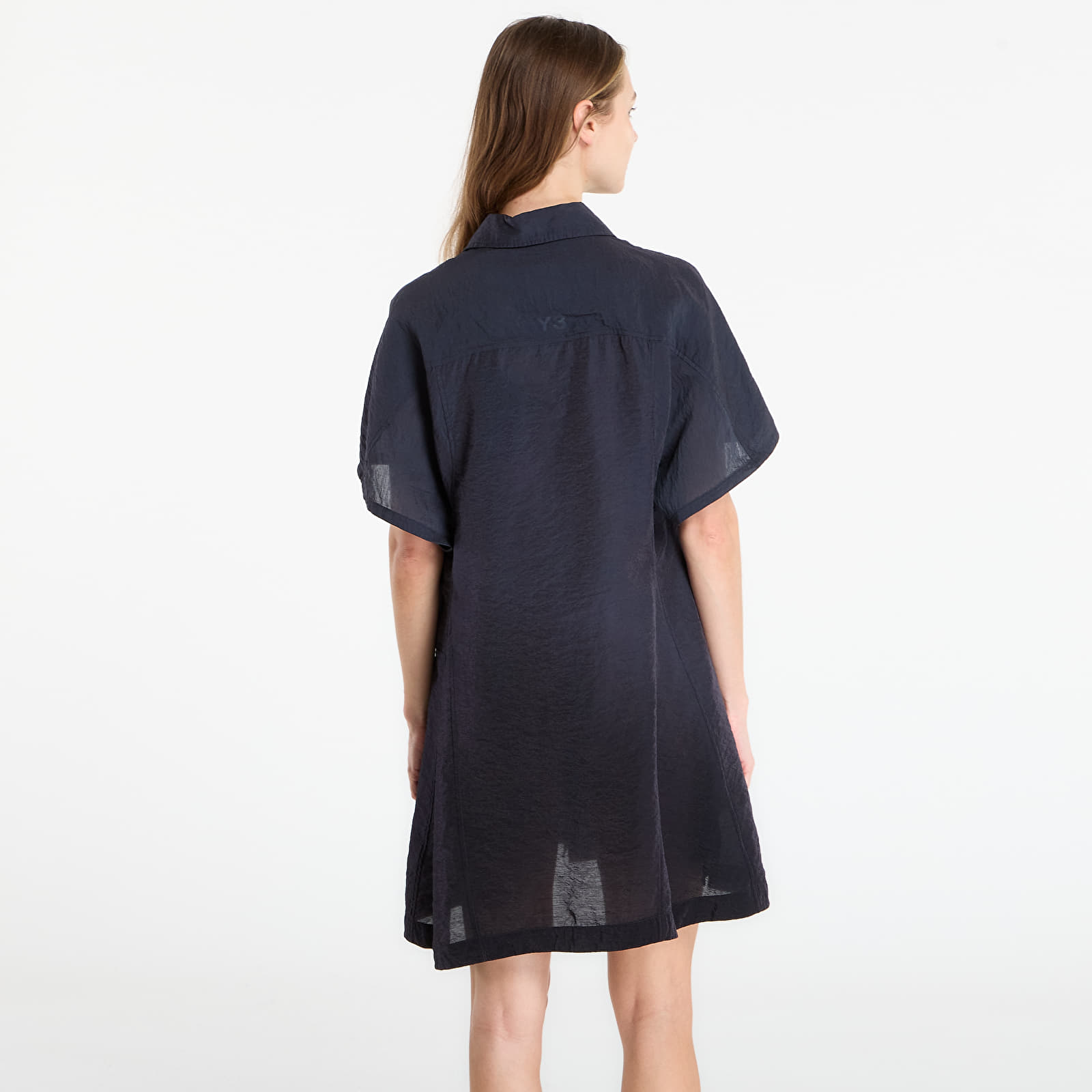 Camisas Y-3 Short Sleeve Dip Dye Utility Overshirt Black/ Night Grey