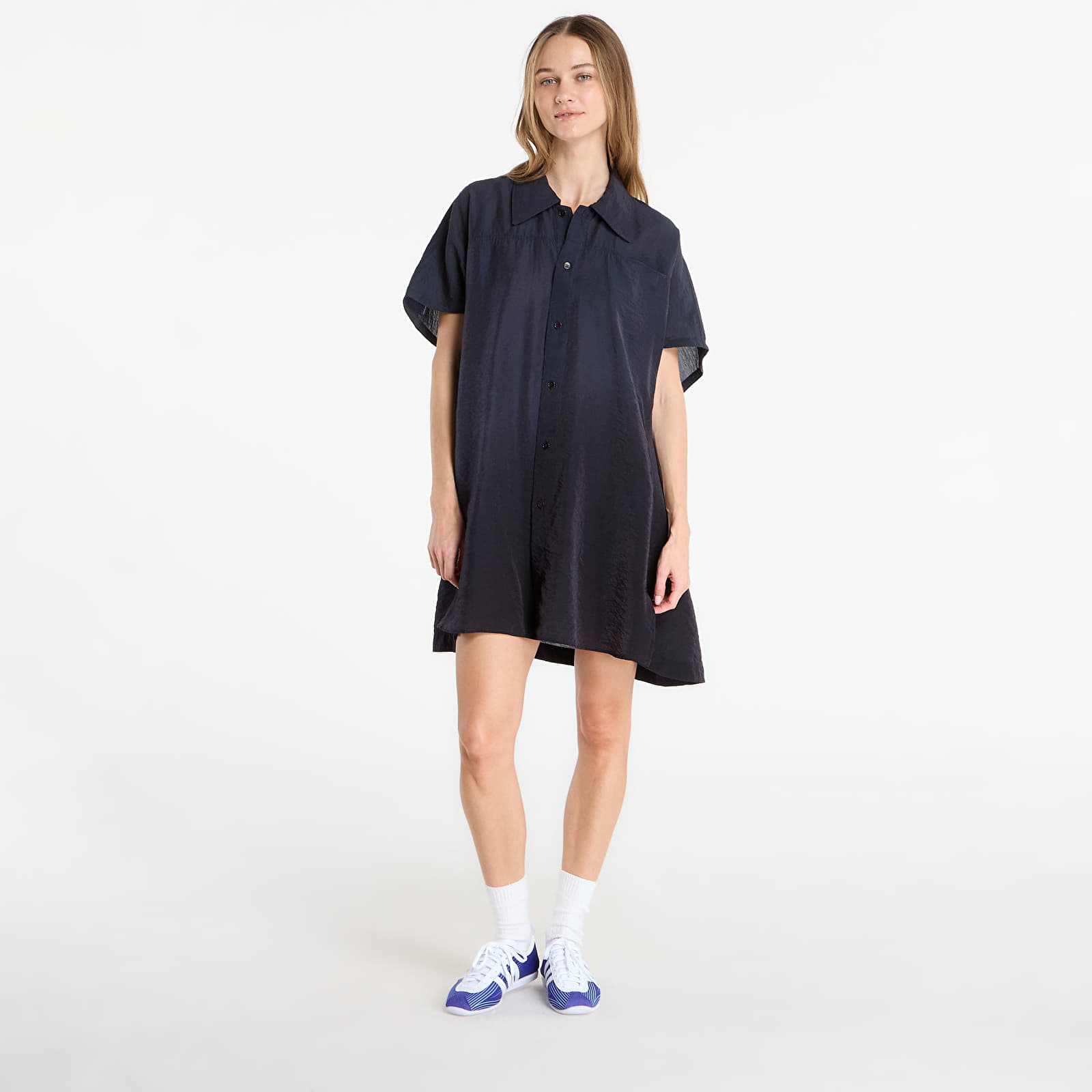 Camisas Y-3 Short Sleeve Dip Dye Utility Overshirt Black/ Night Grey