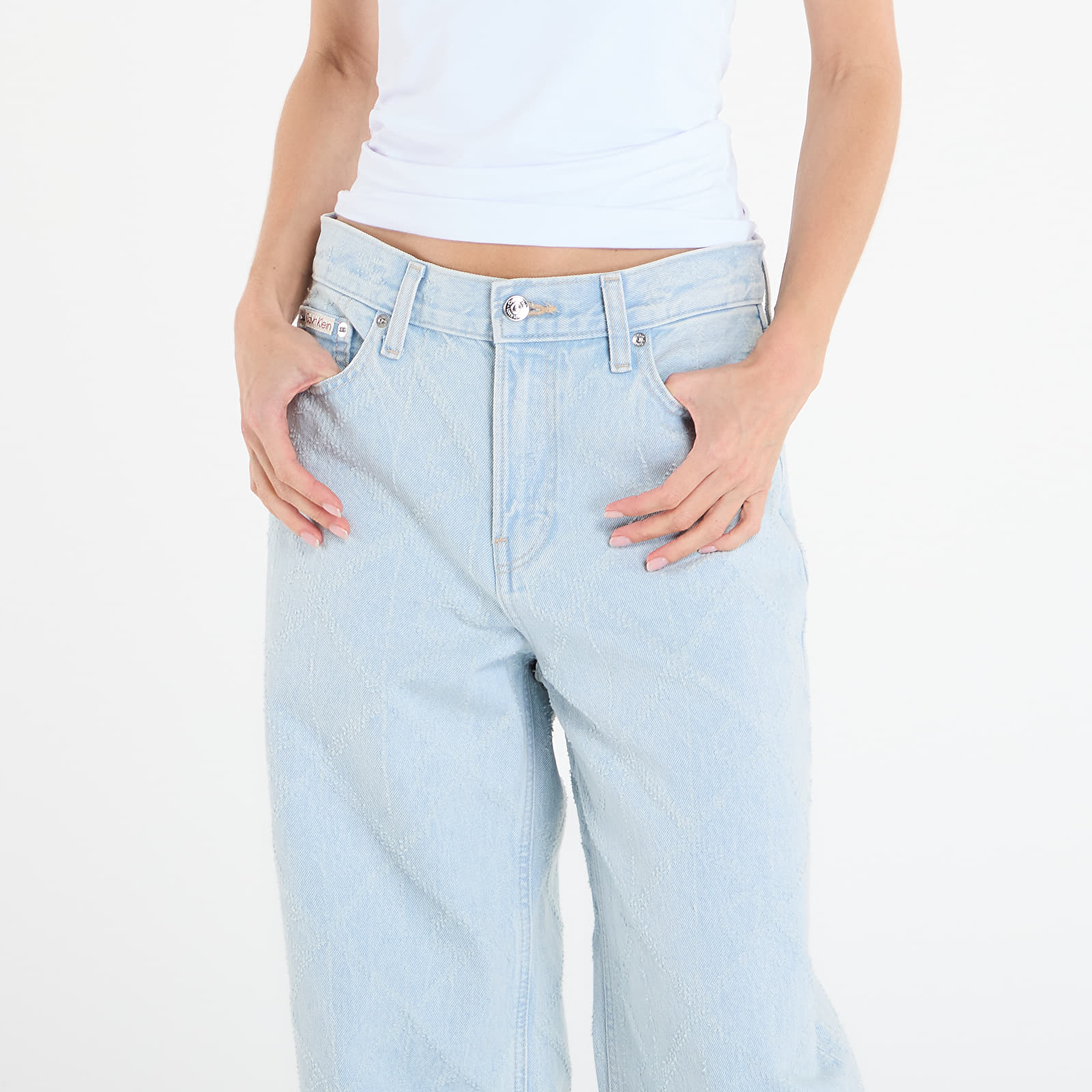 Jeans Calvin Klein Jeans Low Rise Baggy Needle Jeans Blue