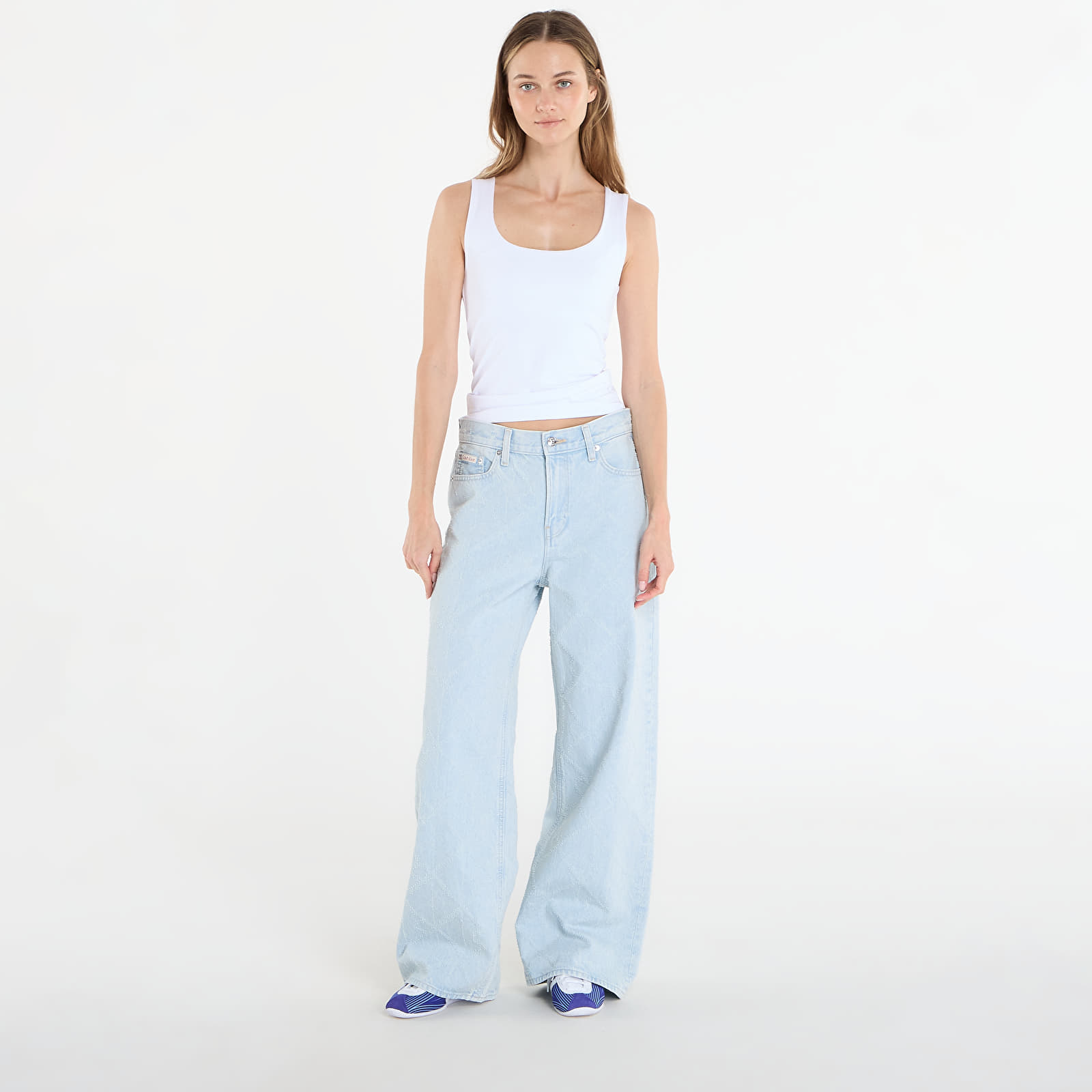 Jeans Calvin Klein Jeans Low Rise Baggy Needle Jeans Blue