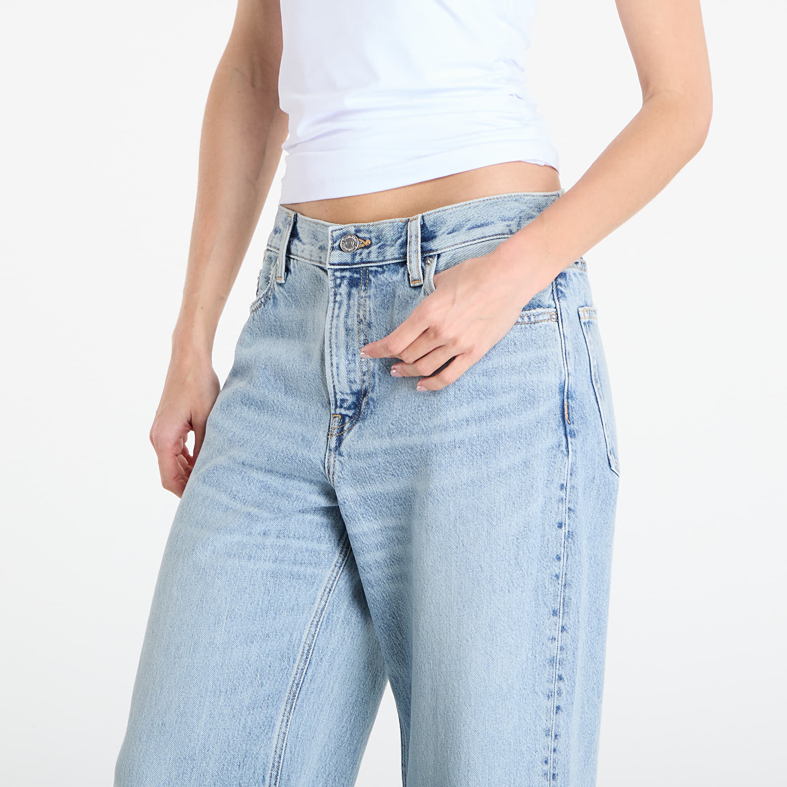 Kavbojke  Calvin Klein Jeans Low Rise Baggy Vintage Jeans Blue