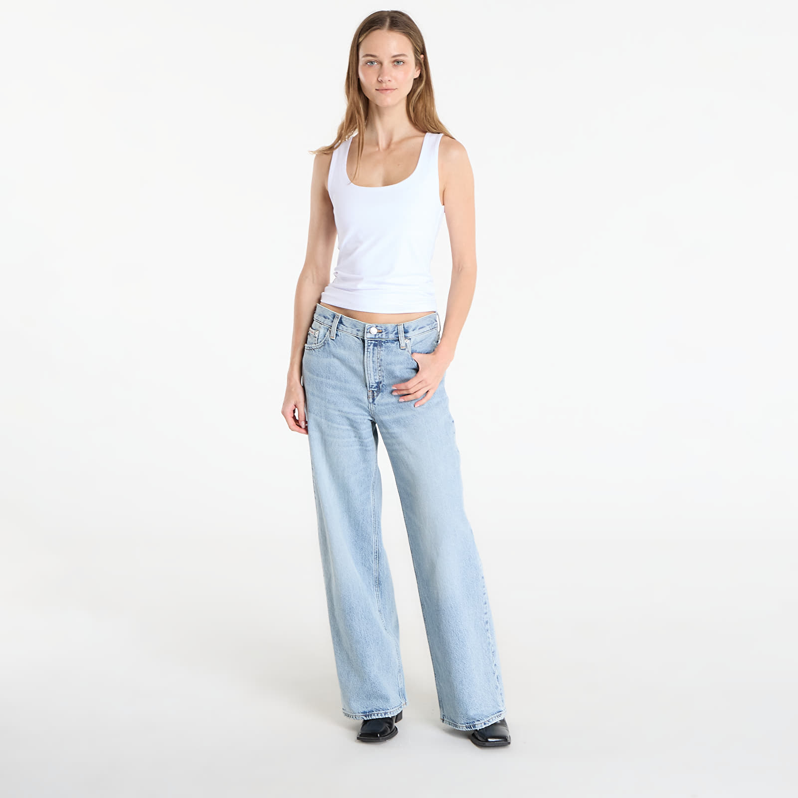 Kavbojke  Calvin Klein Jeans Low Rise Baggy Vintage Jeans Blue