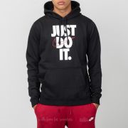Just do it black sales hoodie