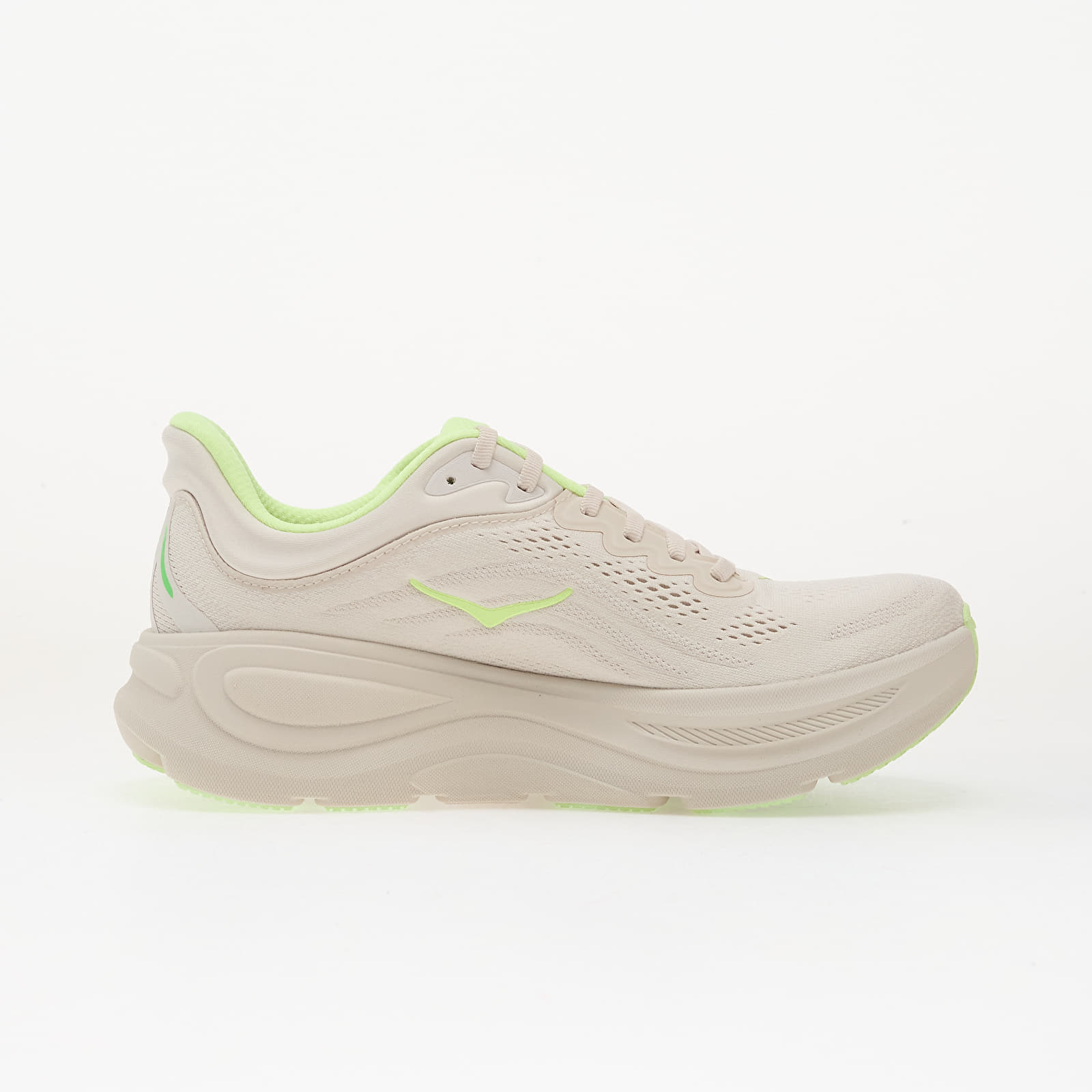 Herren Sneaker und Schuhe Hoka® M Bondi 9 Grout/ Neon Yuzu