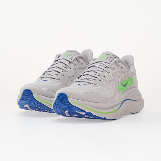 Hoka® M Clifton 10 Ash Grey/ Neon Green | Footshop display picture 1