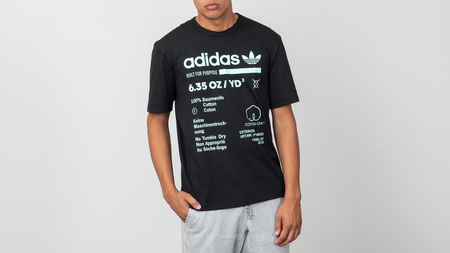 T Shirts adidas Kaval Tee Black Clear Mint Footshop