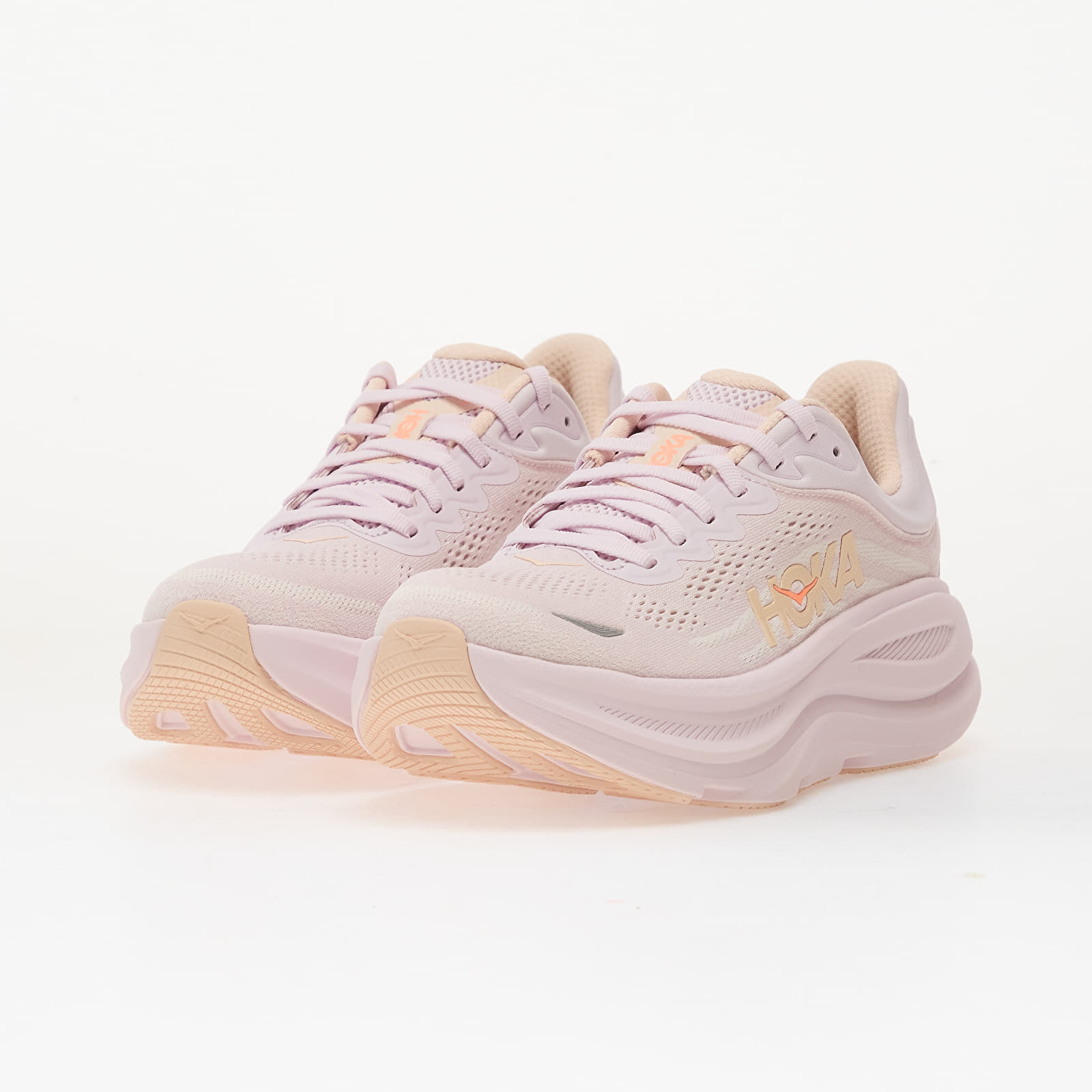 Dámske topánky a tenisky Hoka® W Bondi 9 Lilac Cream/ Tangerine Glow