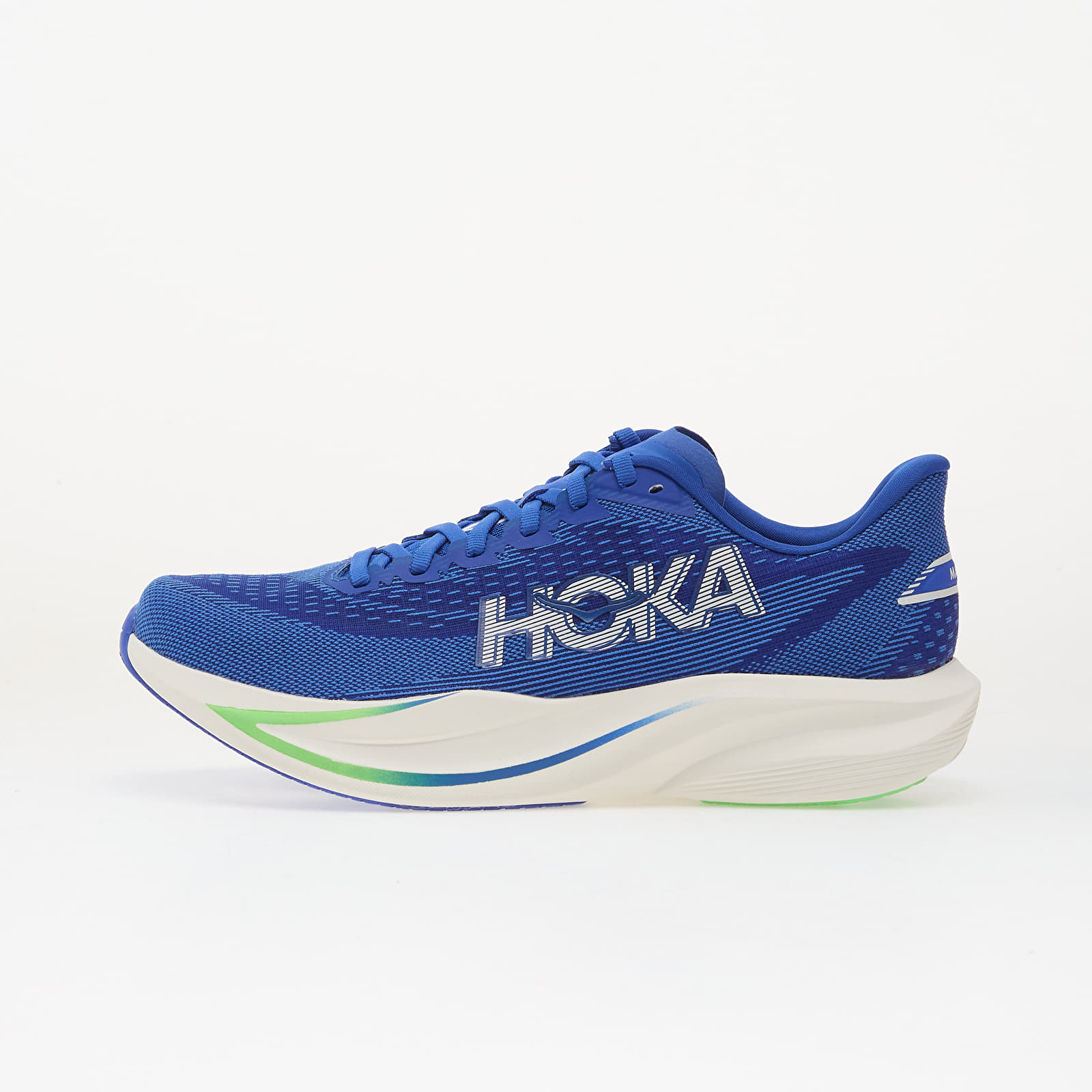 Herren Sneaker und Schuhe Hoka® M Mach 7 Cobalt Blue/ Neon Green