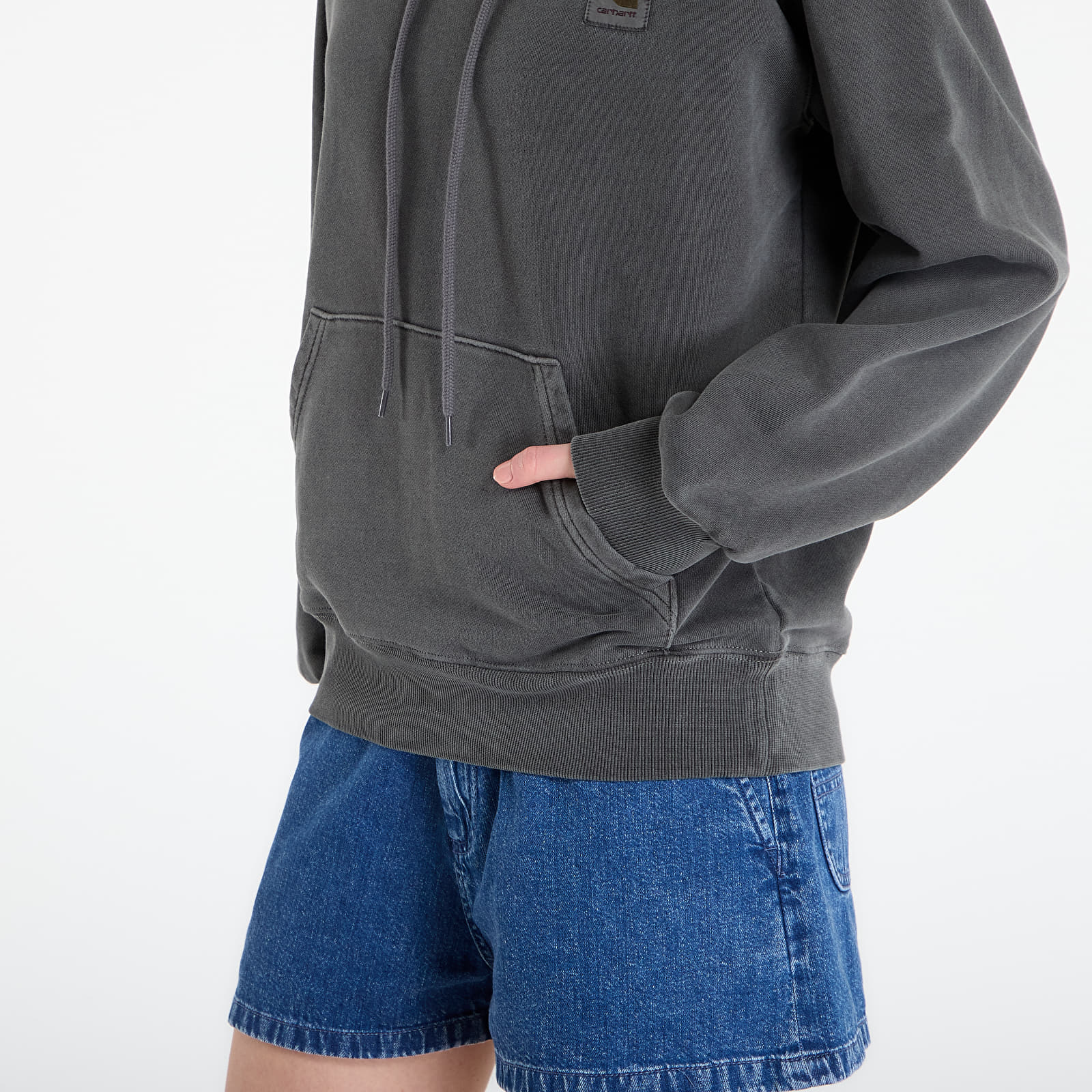 Pánské mikiny Carhartt WIP Hooded Nelson Sweat UNISEX Black