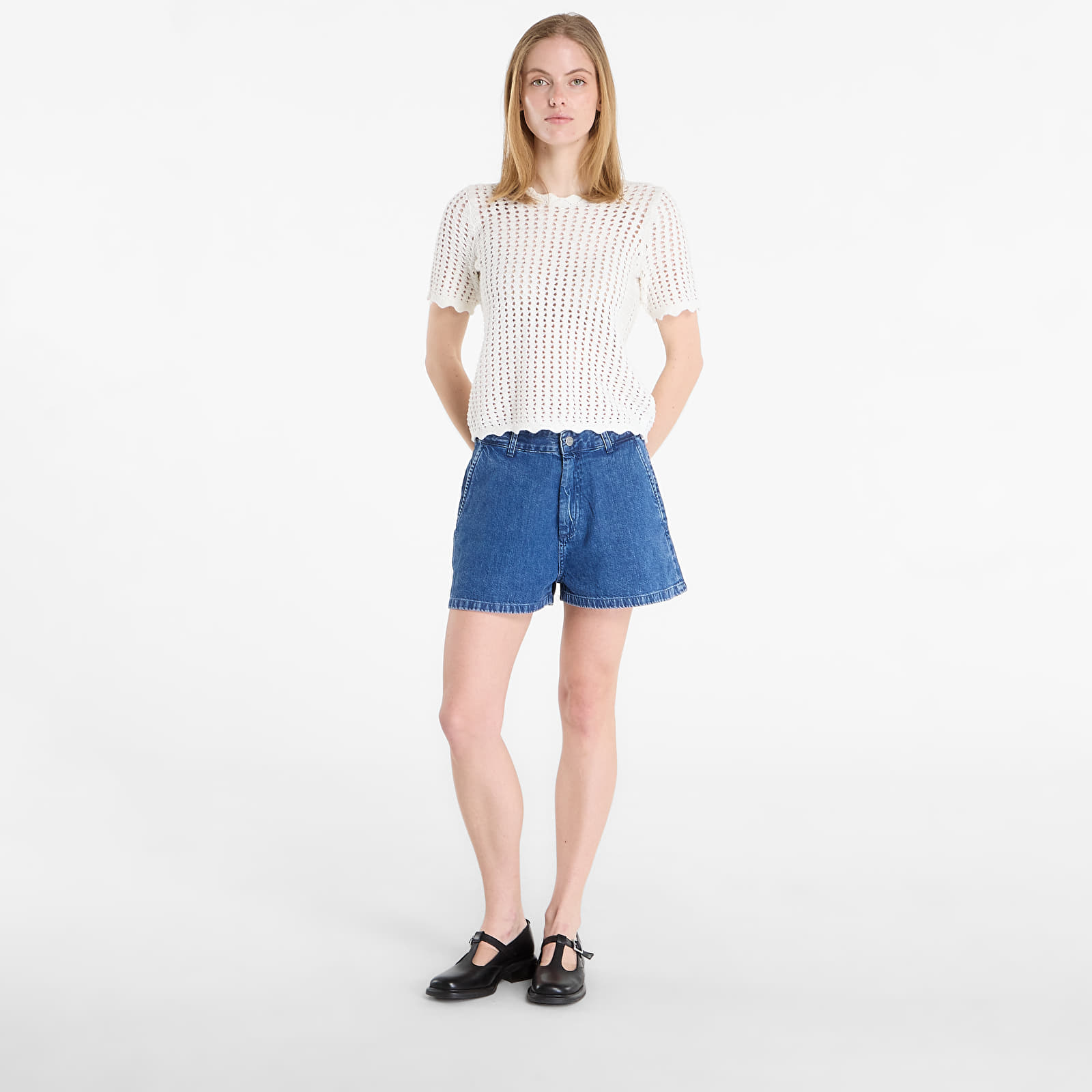 Γυναικεία σορτς Carhartt WIP W' Lova Short Blue Stone Washed