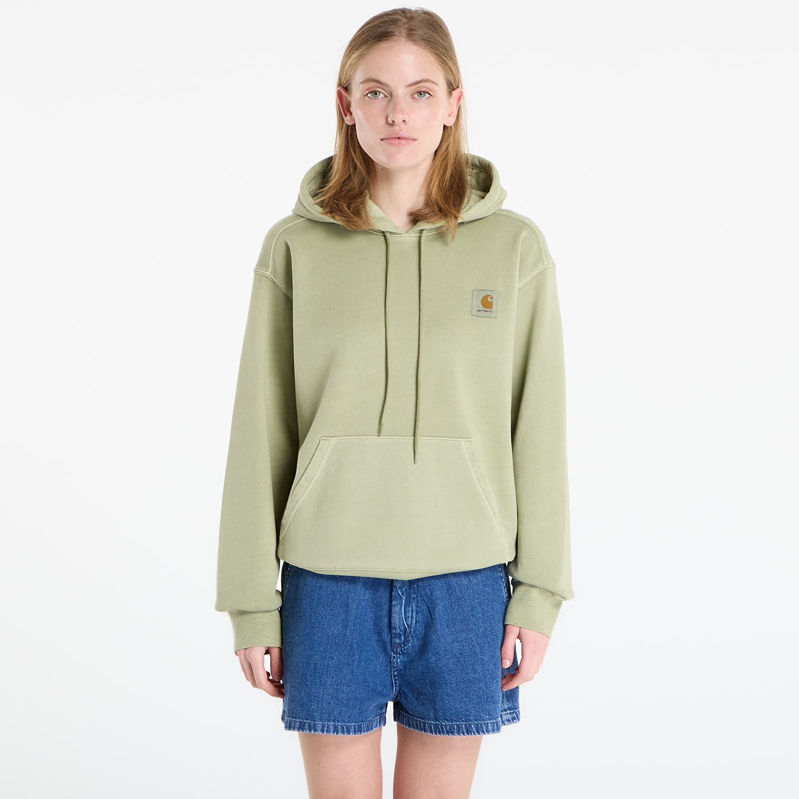 Мъжки суичъри Carhartt WIP Hooded Nelson Sweat UNISEX Gentle Green