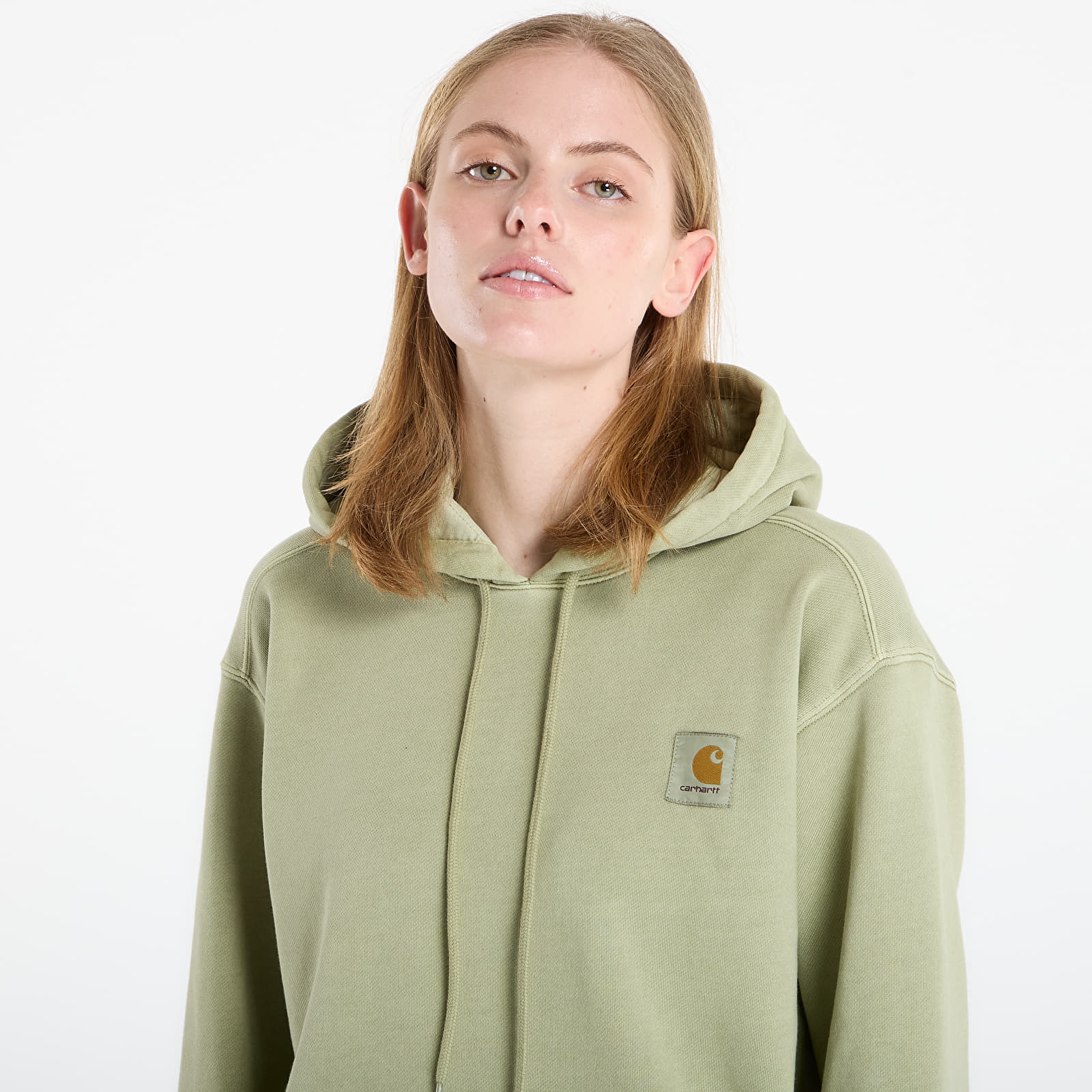 Мъжки суичъри Carhartt WIP Hooded Nelson Sweat UNISEX Gentle Green