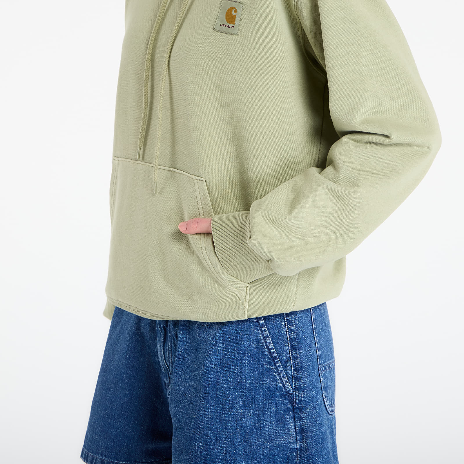 Мъжки суичъри Carhartt WIP Hooded Nelson Sweat UNISEX Gentle Green