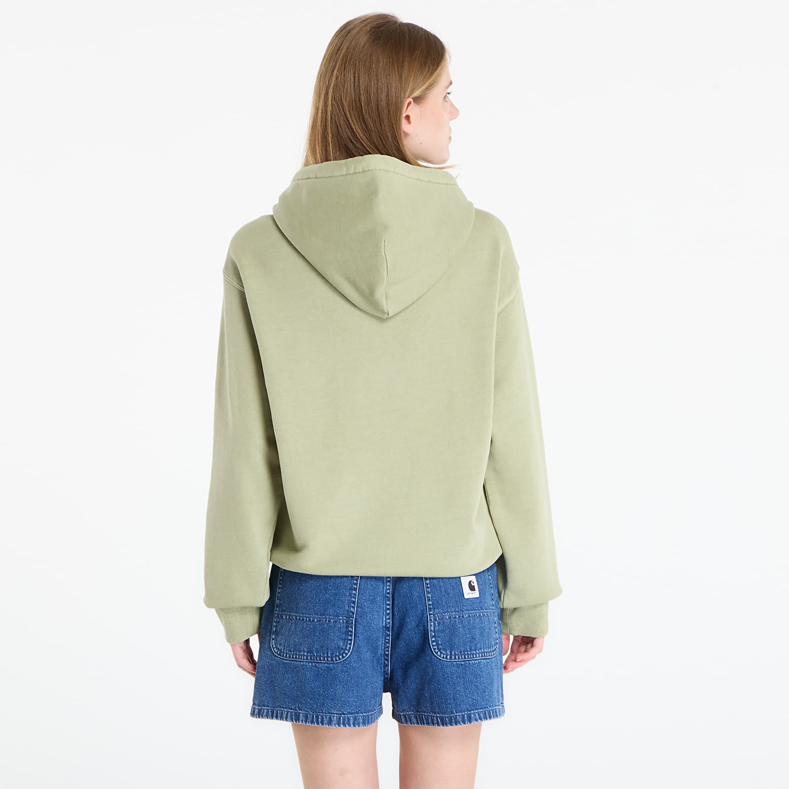 Мъжки суичъри Carhartt WIP Hooded Nelson Sweat UNISEX Gentle Green