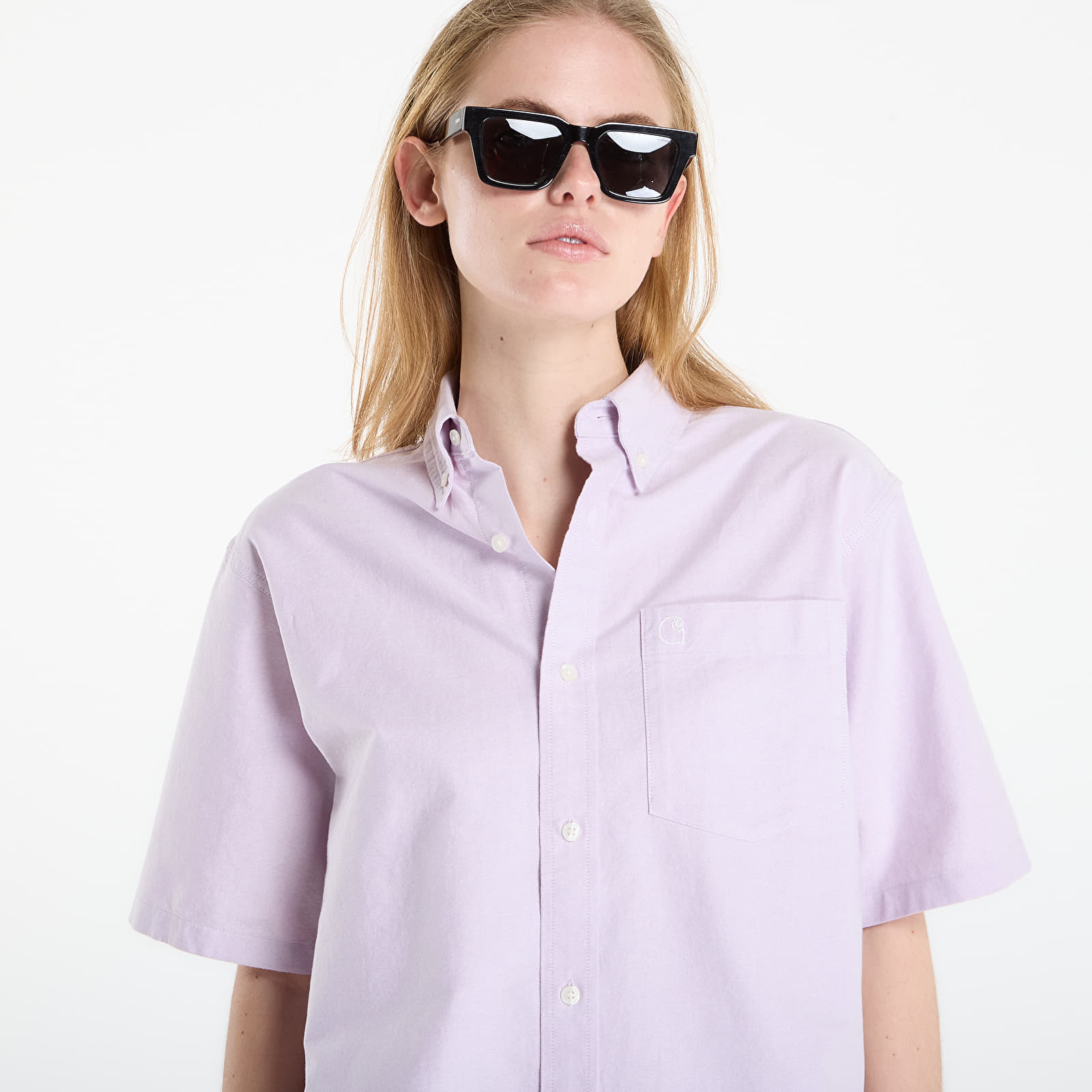 Meeste särgid Carhartt WIP S/S Braxton Shirt UNISEX Gentle Purple/ Wax