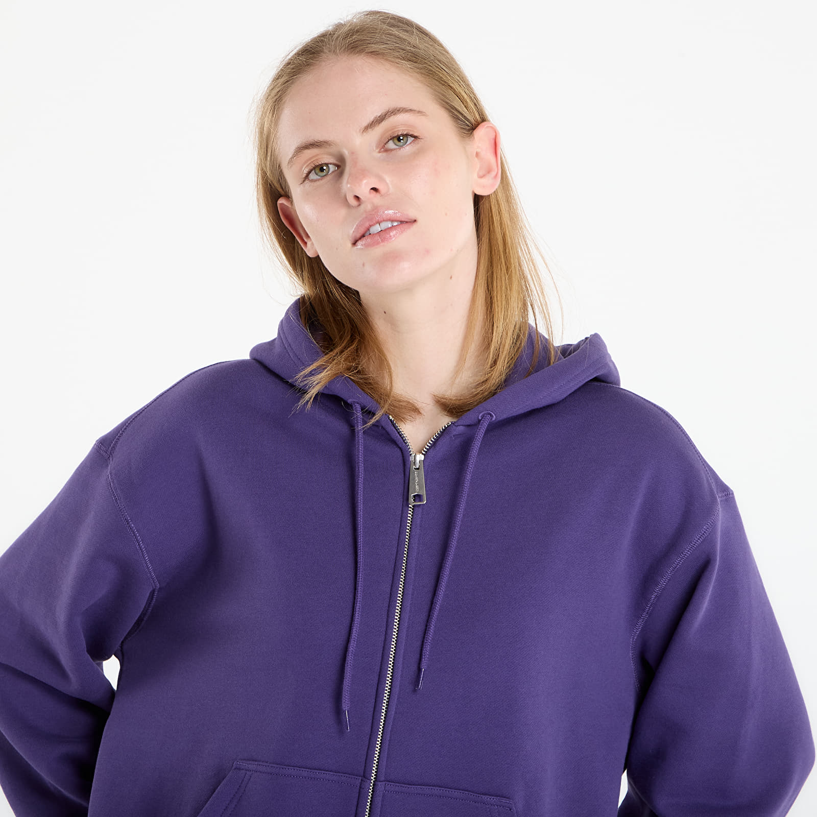 Luvtröjor för män Carhartt WIP Hooded WIP Label Sweat Jacket UNISEX Calla