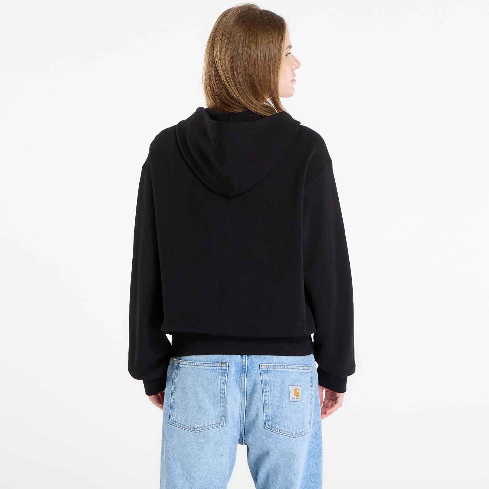 Hoodies für Männer Carhartt WIP Hooded WIP Label Sweat Jacket UNISEX Black