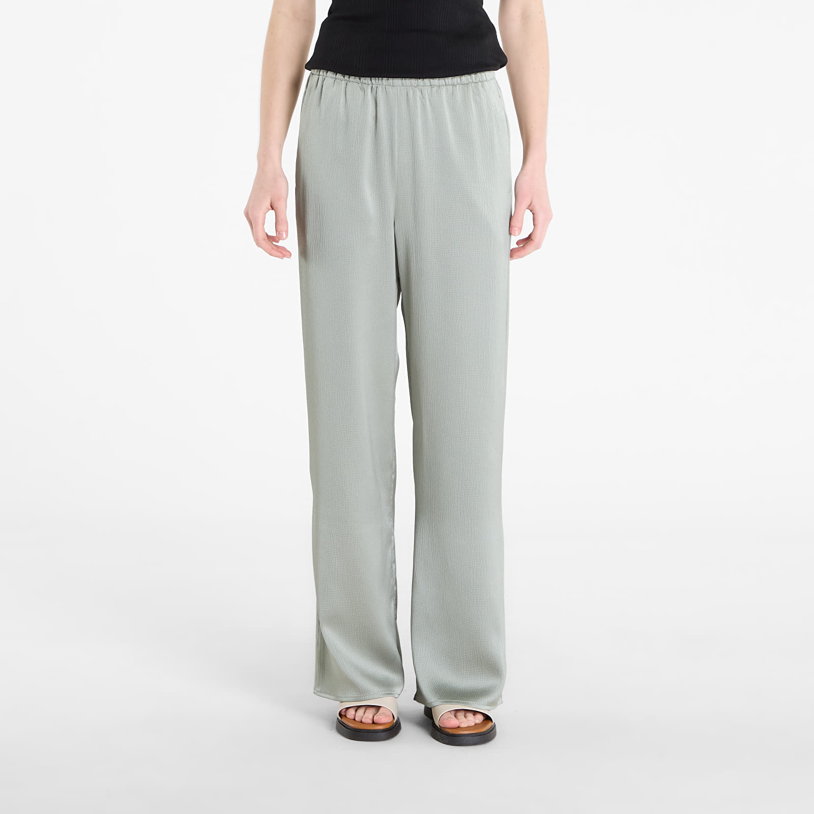 Pantaloni de damă Calvin Klein Hammered Satin Pull On Pant Shadow