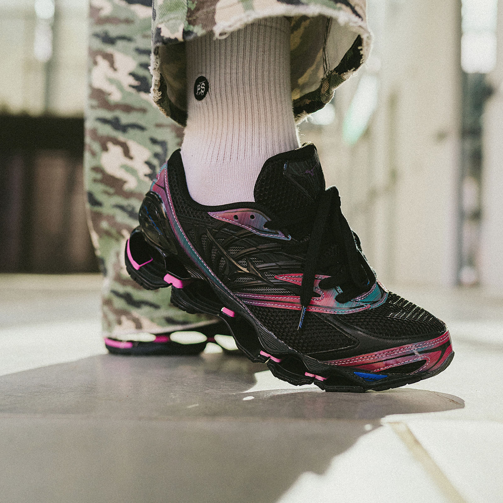 Herren Sneaker und Schuhe Mizuno Wave Prophecy Ls (U) Indigo/ Black/ Cattleya Orchid