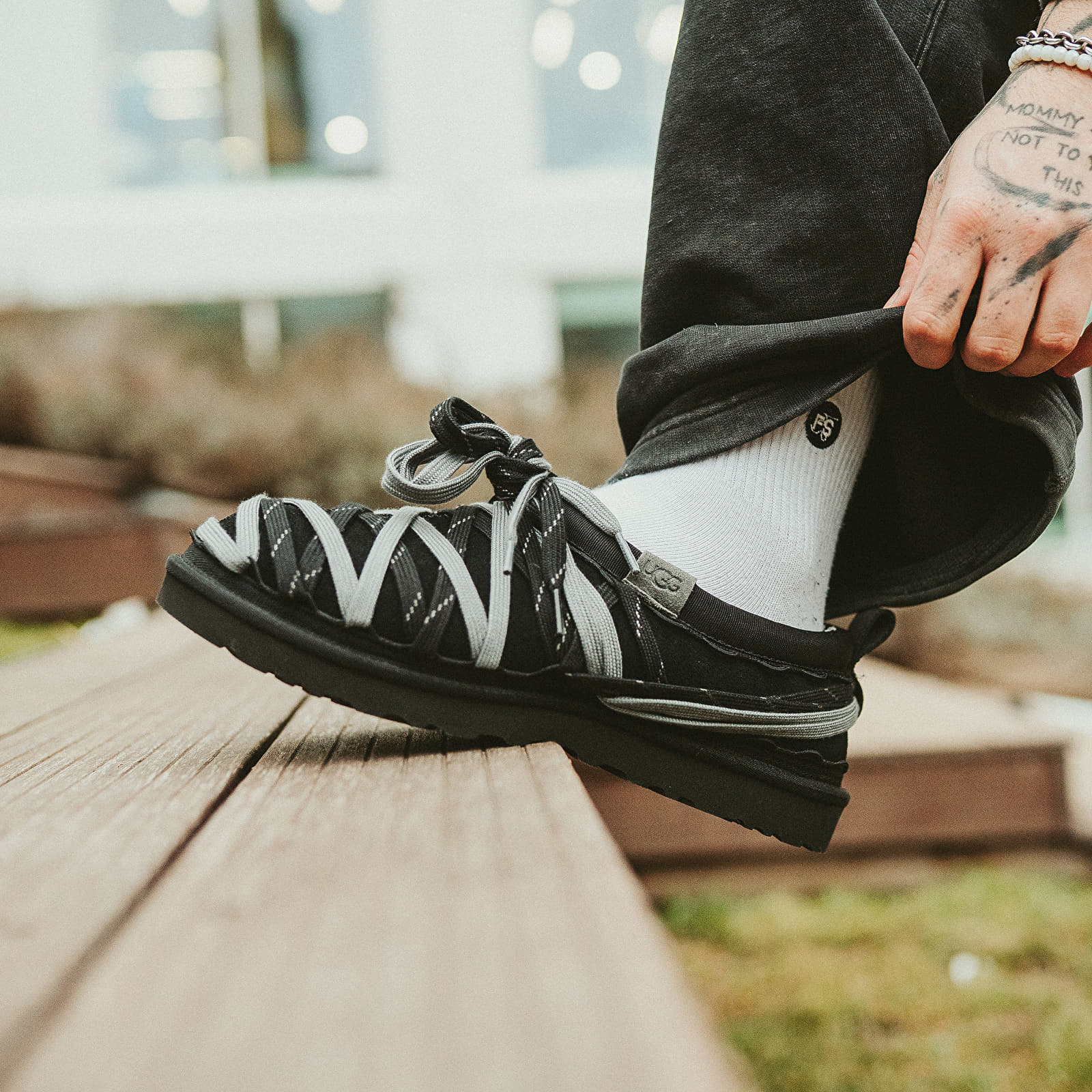 Pánské tenisky a boty UGG M Tasman Lace Black