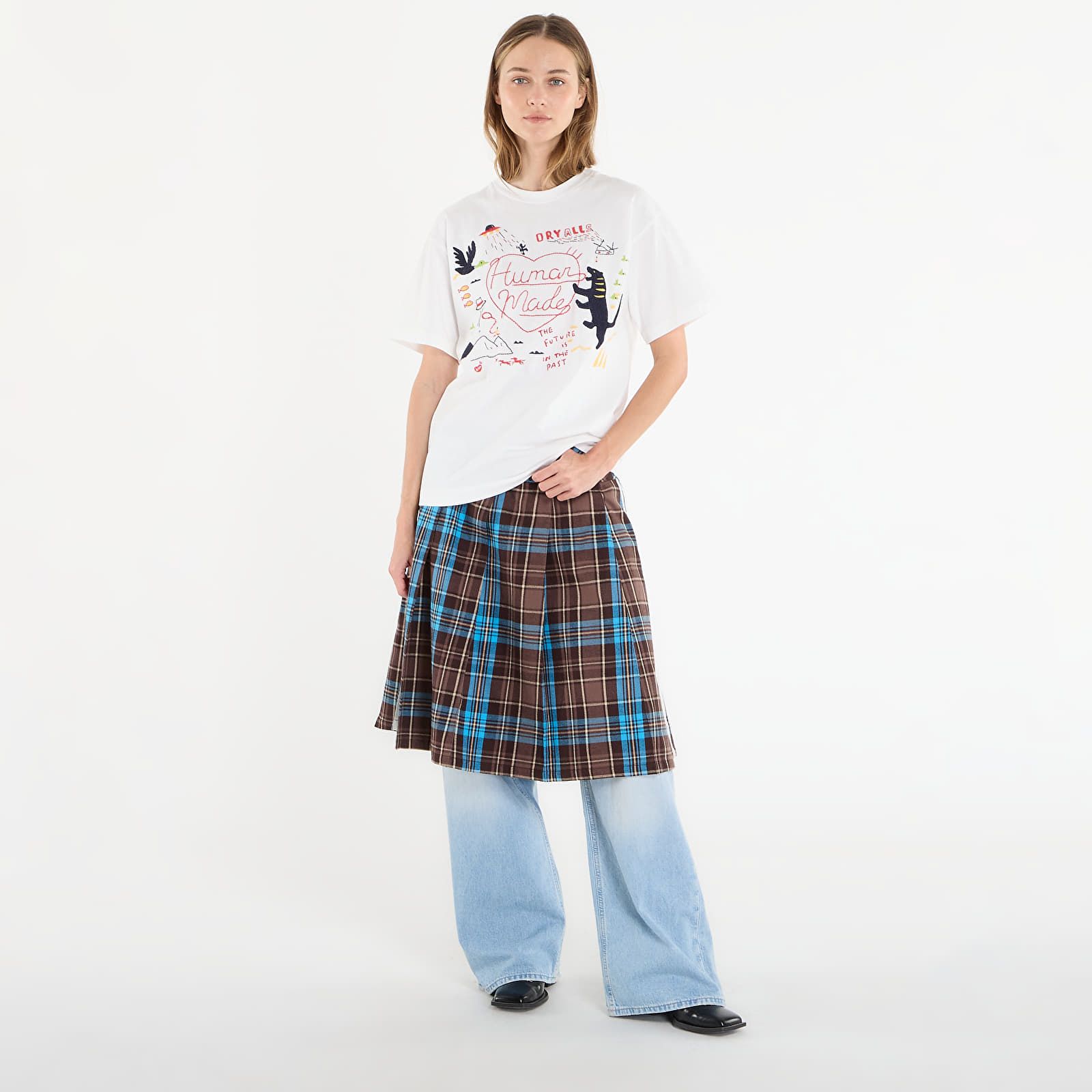 Majice T-shirt HUMAN MADE Embroidered T-Shirt UNISEX White