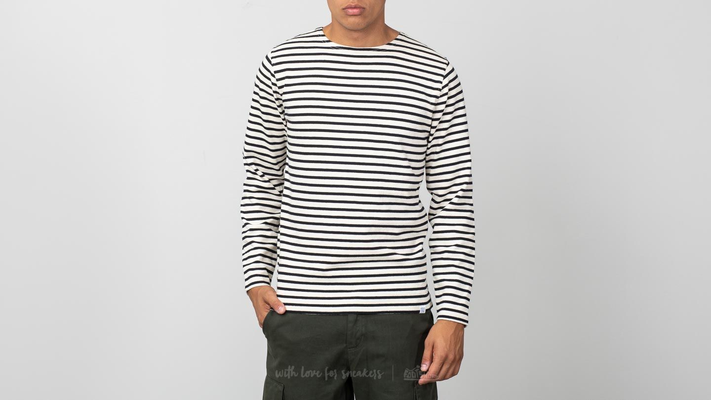Sweaters Norse Projects Godtfred Classic Compact Sweater Ecru Stripe