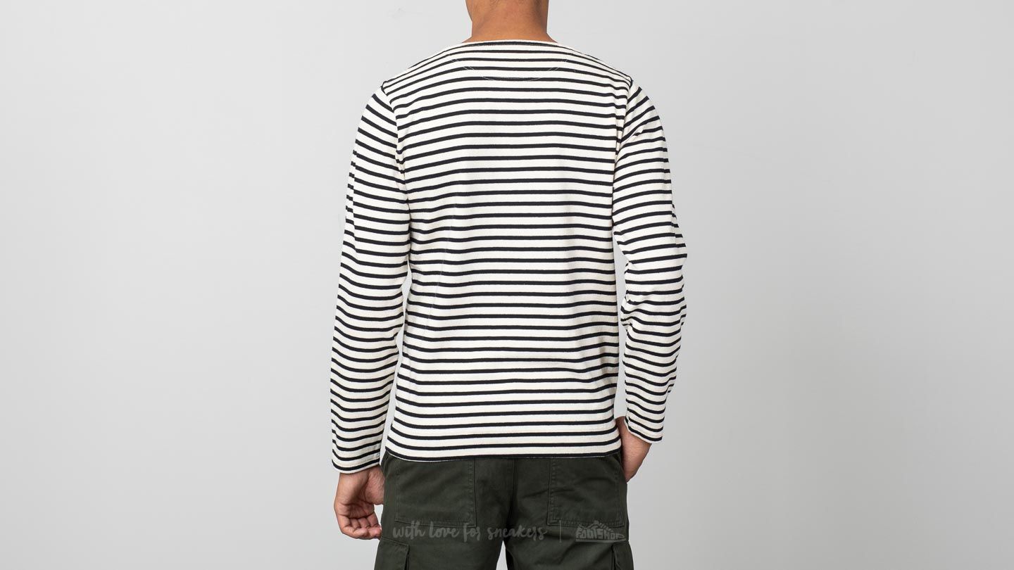 Sweaters Norse Projects Godtfred Classic Compact Sweater Ecru Stripe