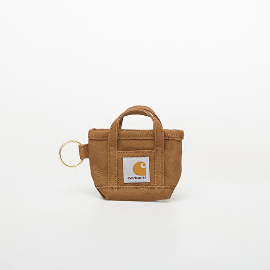 Carhartt WIP Mini Tote Bag Keychain Hamilton Brown