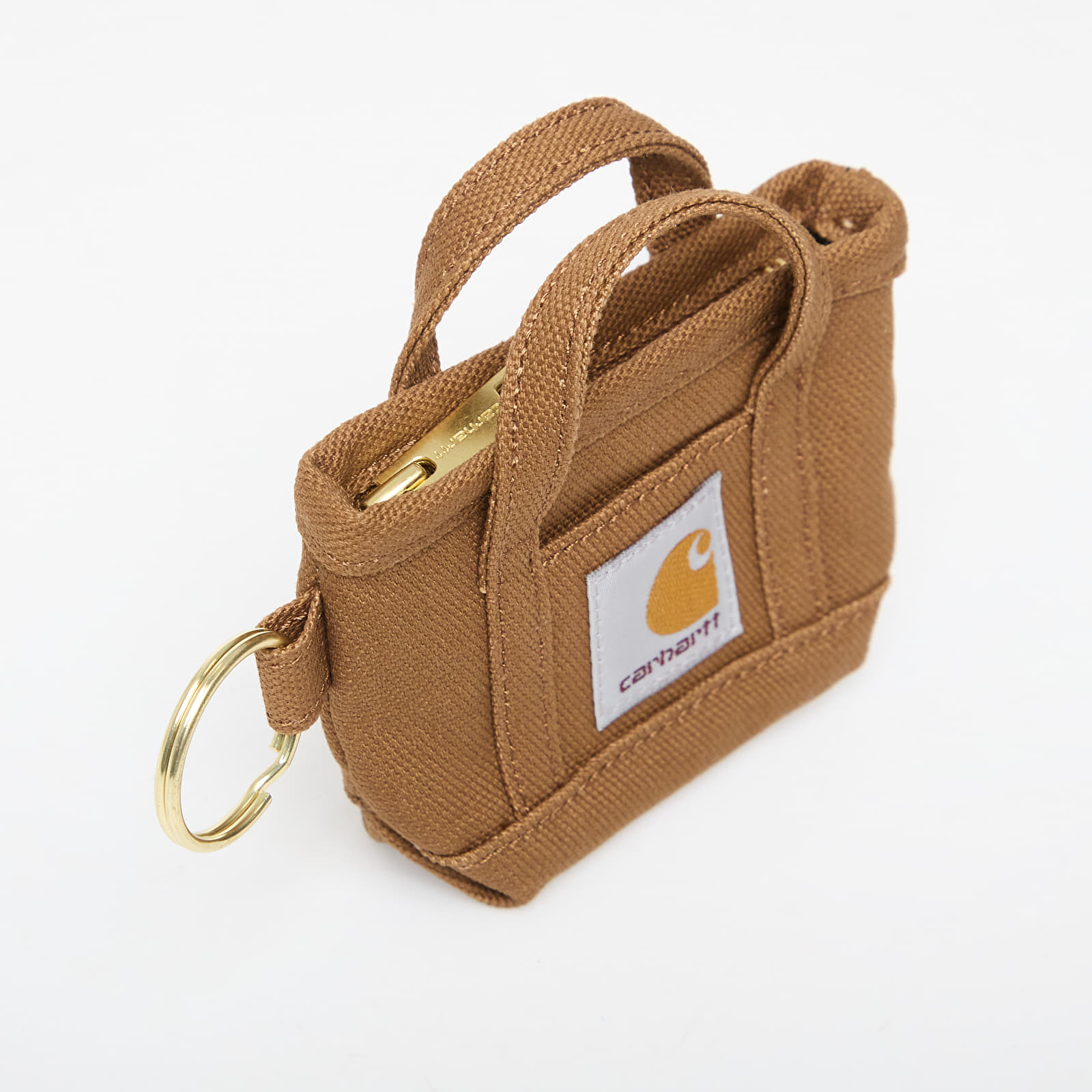 Llaveros Carhartt WIP Mini Tote Bag Keychain Hamilton Brown