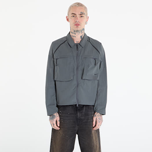 Skjorte Nike Tech Men's Long-Sleeve Utility Shirt Iron Grey/ Black