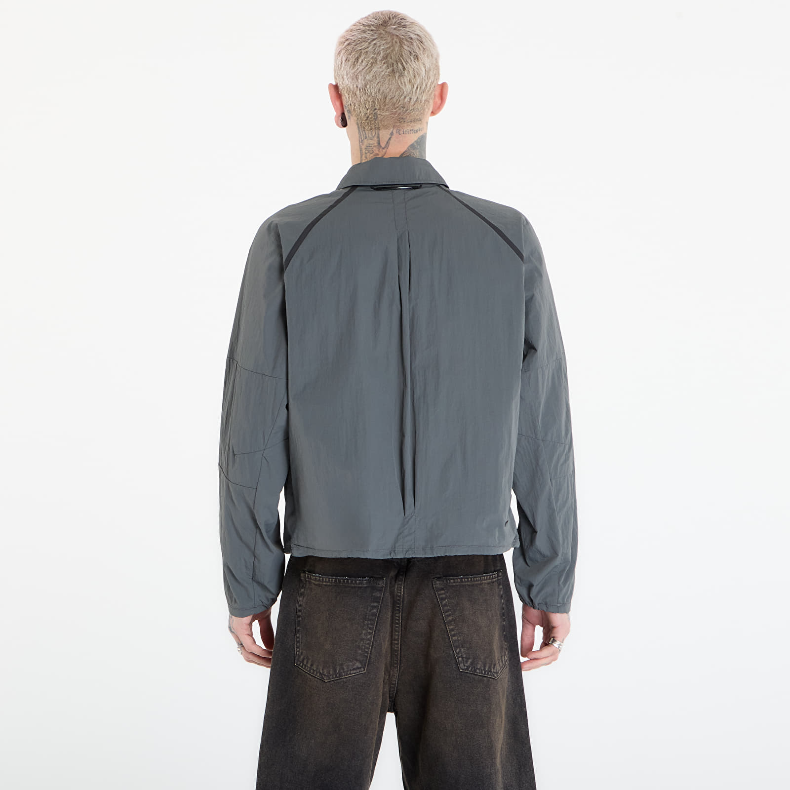 Camice Nike Tech Men's Long-Sleeve Utility Shirt Iron Grey/ Black