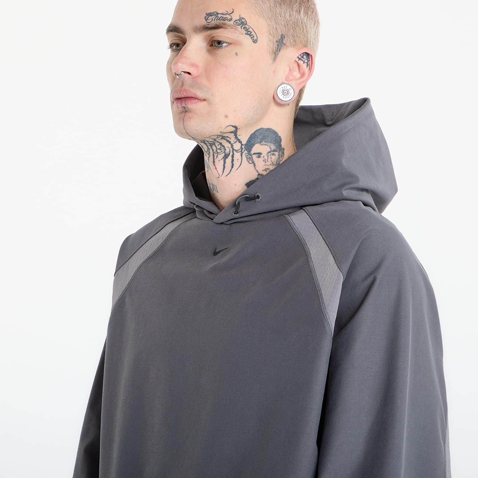 Sweatjacken und Sweatshirts Nike Tech Men's Dri-FIT Shori Knit Utility Hoodie Iron Grey/ Pencil Point/ Black