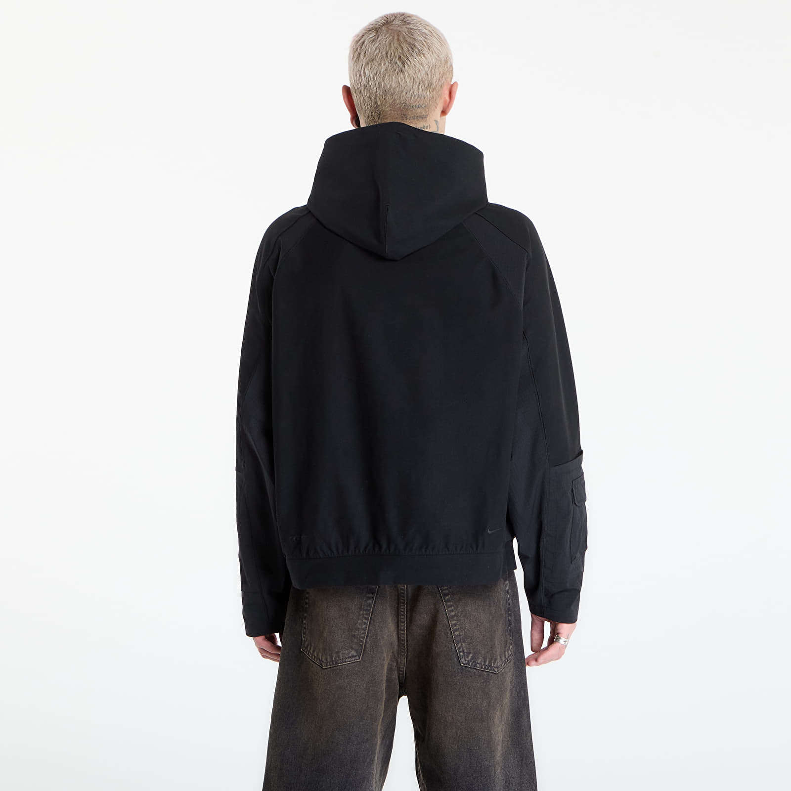 Sweatjacken und Sweatshirts Nike Tech Men's Dri-FIT Shori Knit Utility Hoodie Black/ Black/ Black