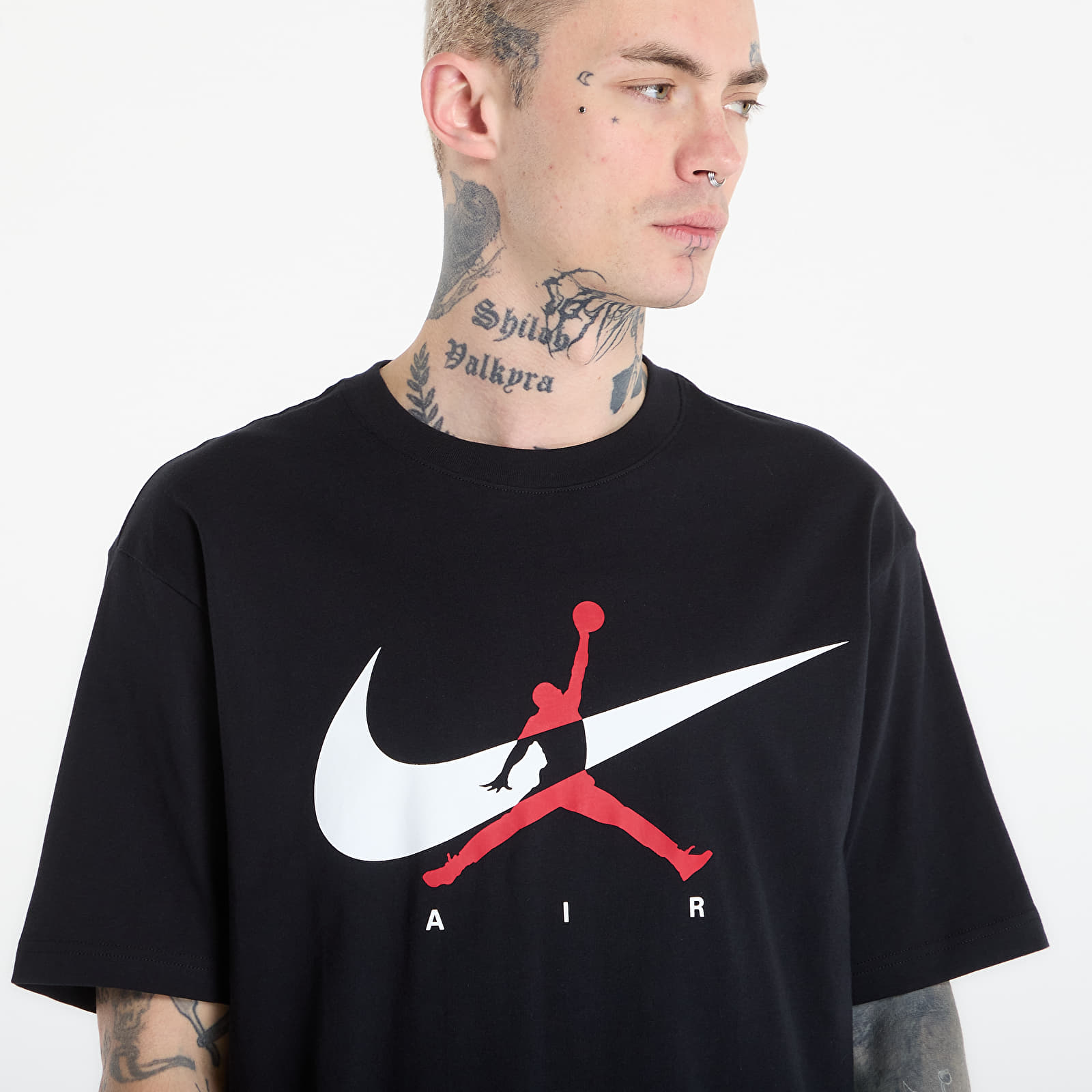 Majice T-shirt Jordan Brooklyn Men's Jumpman T-Shirt Black/ White