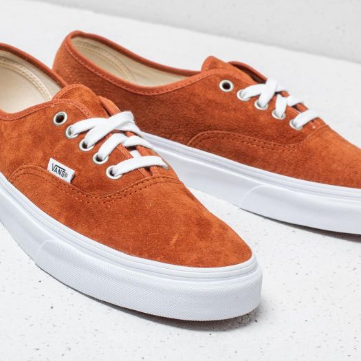 Vans authentic brown pig suede cheap
