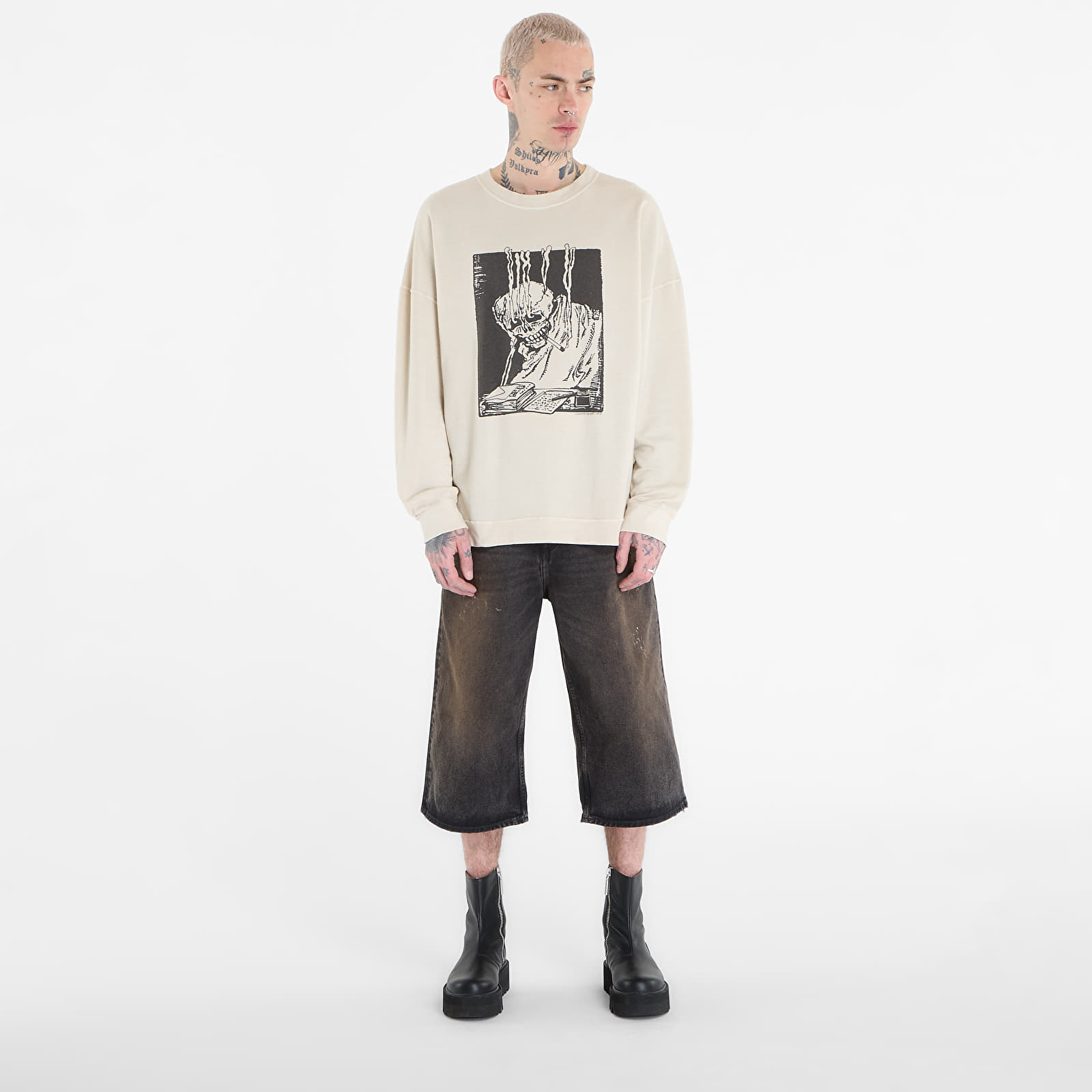 Hoodies and sweatshirts  OUR LEGACY Slack Sweatshirt Angry Fan Mail Print