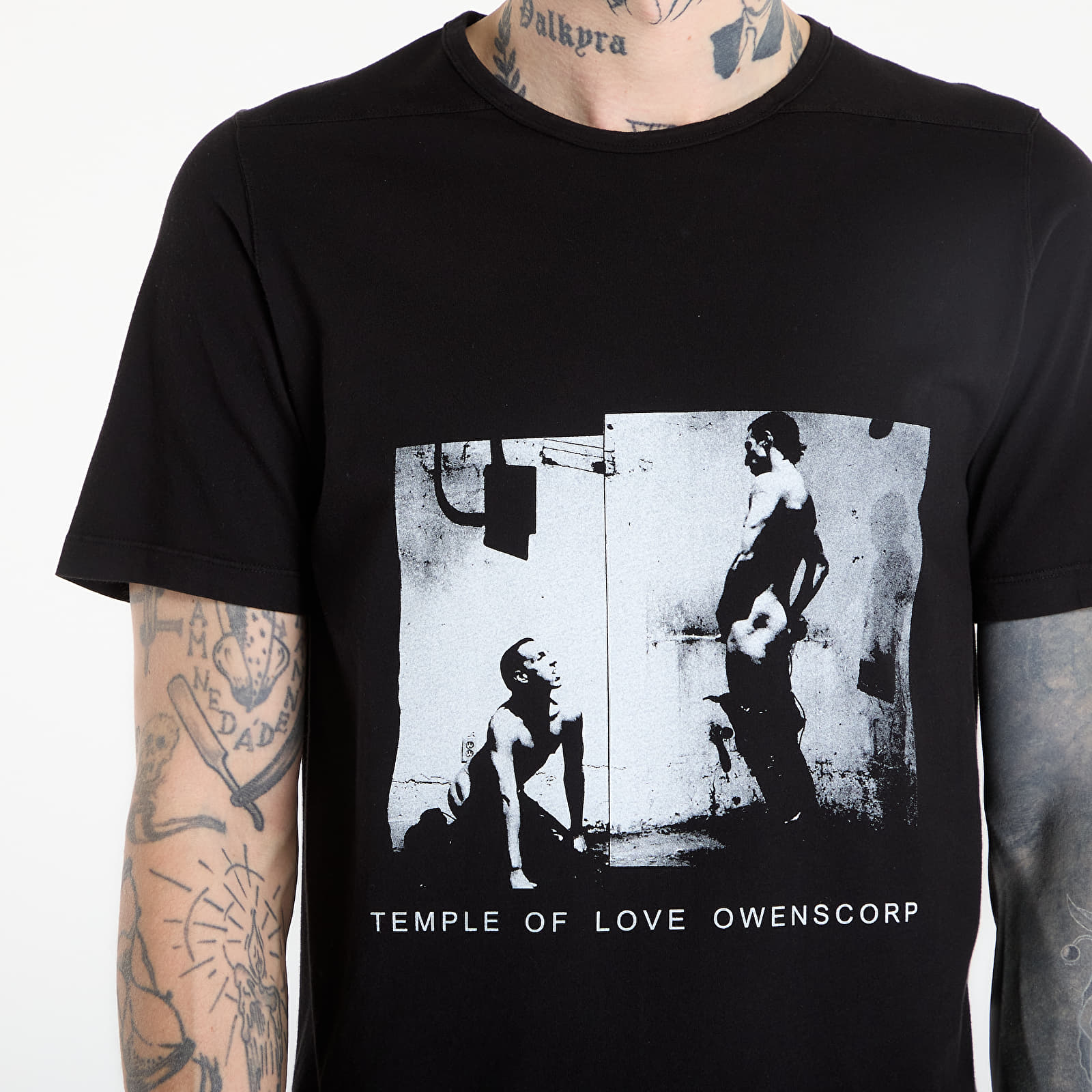 Tricouri  Rick Owens DRKSHDW Level T-Shirt Black/ Milk