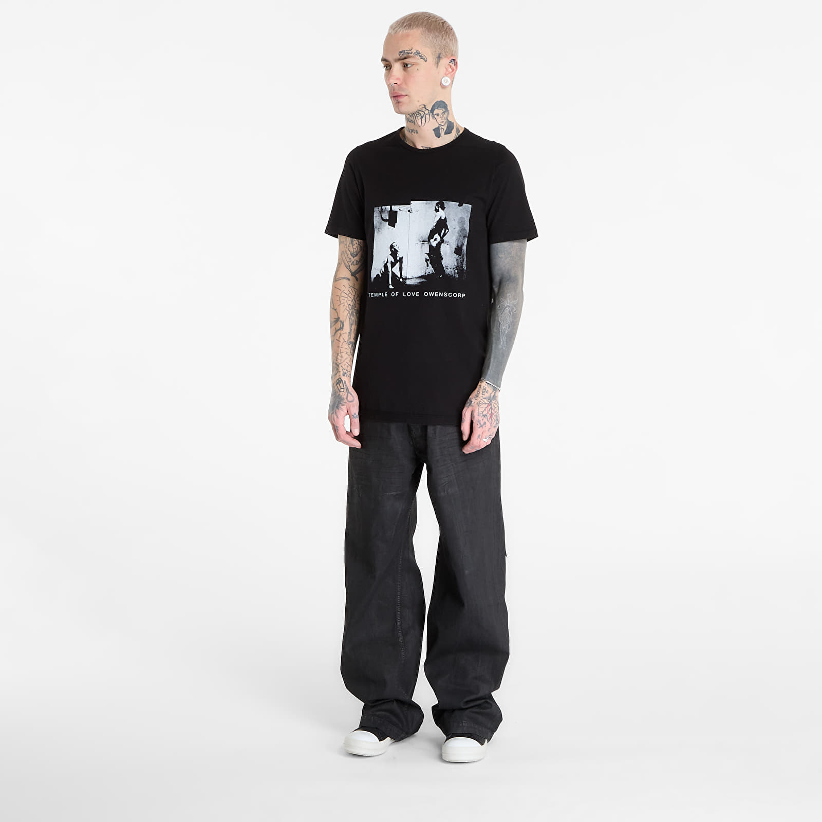 T-shirts Rick Owens DRKSHDW Level T-Shirt Black/ Milk (DU01F4250
