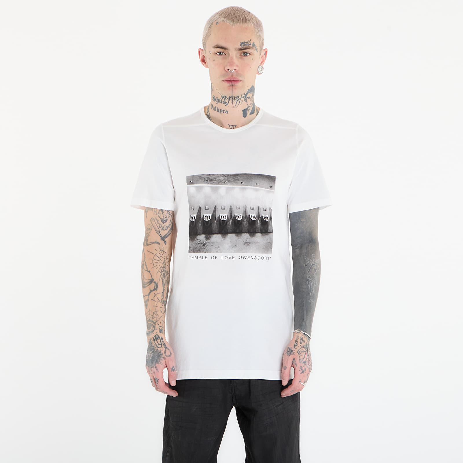 Тениска Rick Owens DRKSHDW Level T-Shirt Milk/ Black L