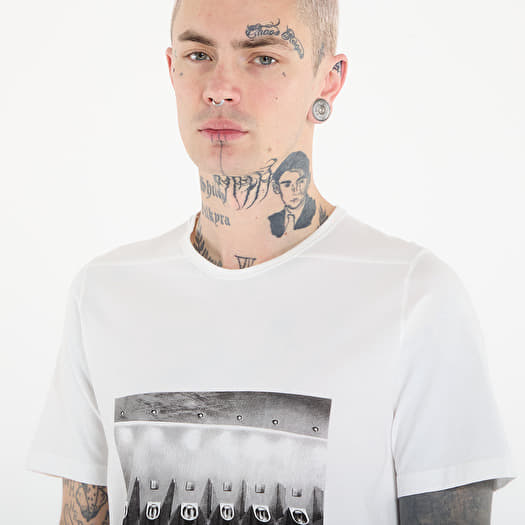 Rick Owens DRKSHDW Level T-Shirt Milk/ Black | Footshop