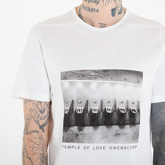 Rick Owens DRKSHDW Level T-Shirt Milk/ Black | Footshop