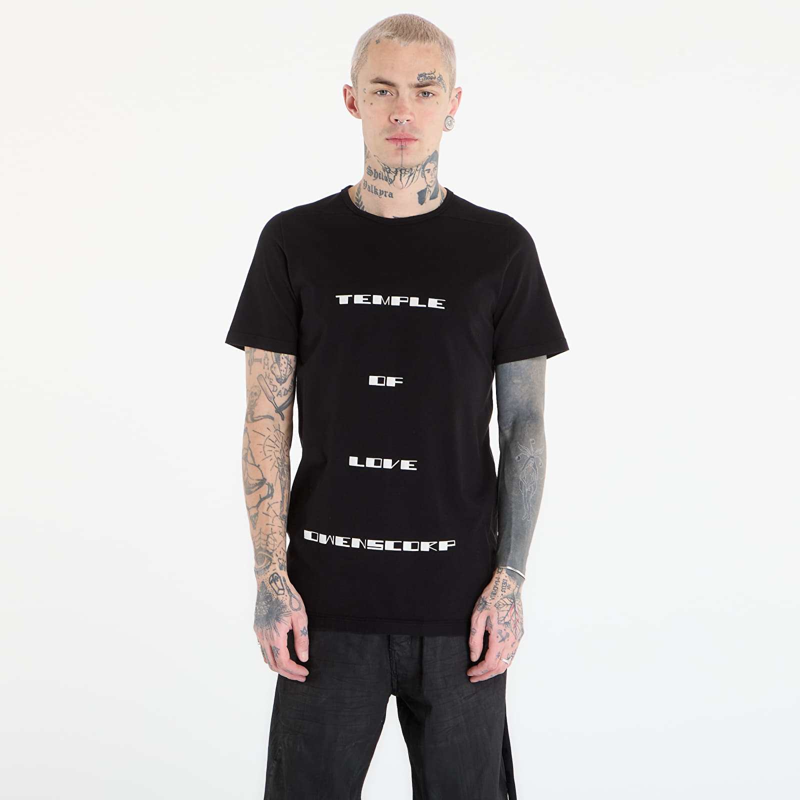Magliette Rick Owens DRKSHDW Level T-Shirt Black/ Milk