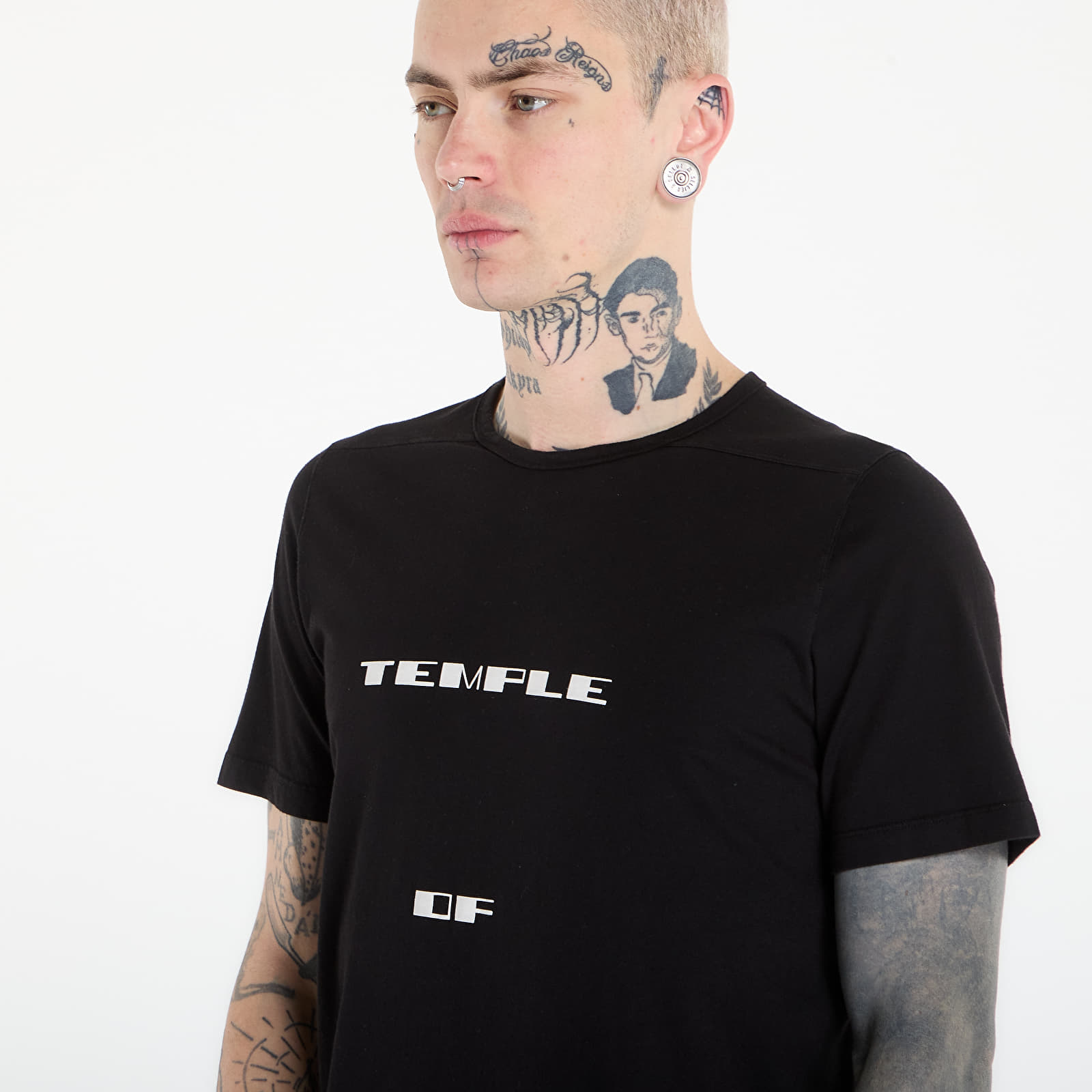 Magliette Rick Owens DRKSHDW Level T-Shirt Black/ Milk