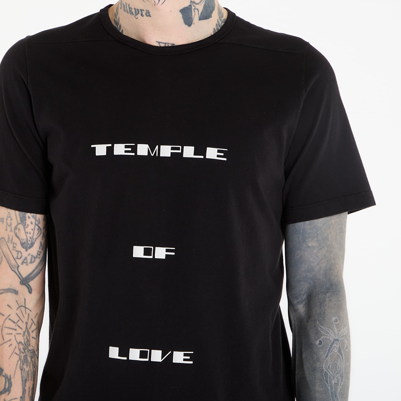 Magliette Rick Owens DRKSHDW Level T-Shirt Black/ Milk