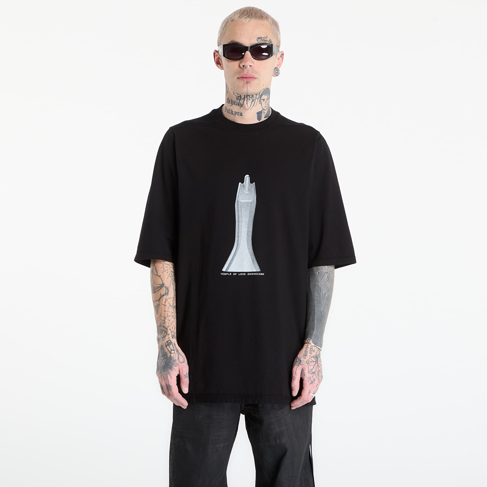T-shirts Rick Owens DRKSHDW Jumbo Ss T-Shirt Black/ Milk