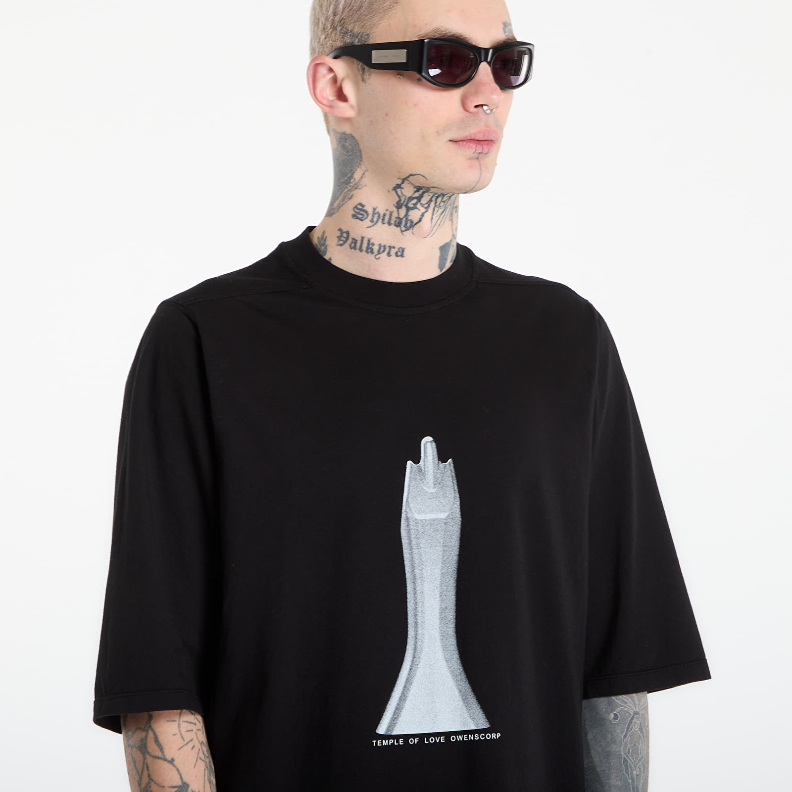 T-Shirts Rick Owens DRKSHDW Jumbo Ss T-Shirt Black/ Milk