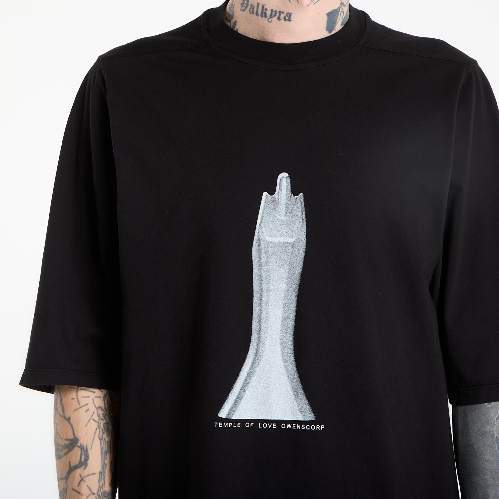 T-Shirts Rick Owens DRKSHDW Jumbo Ss T-Shirt Black/ Milk