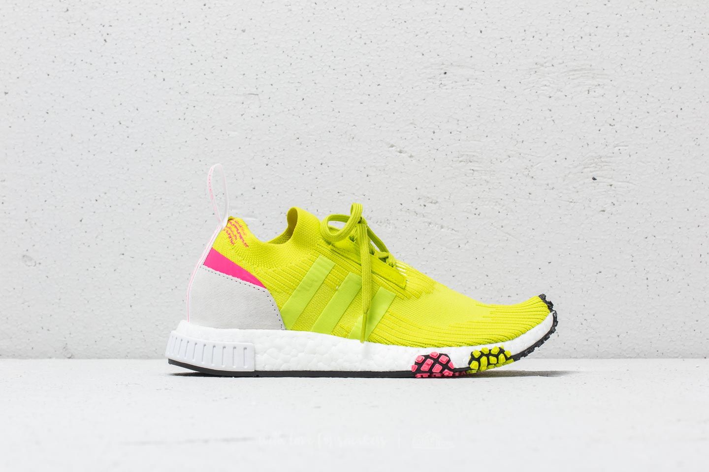 Damesschoenen adidas NMD Racer Primeknit W Semi Solar Yellow Semi